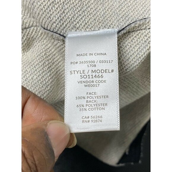 Splendid‎ Womens French Terry Moto Jacket Black Asymmetric Zip Up Pockets S New - Picture 8 of 11